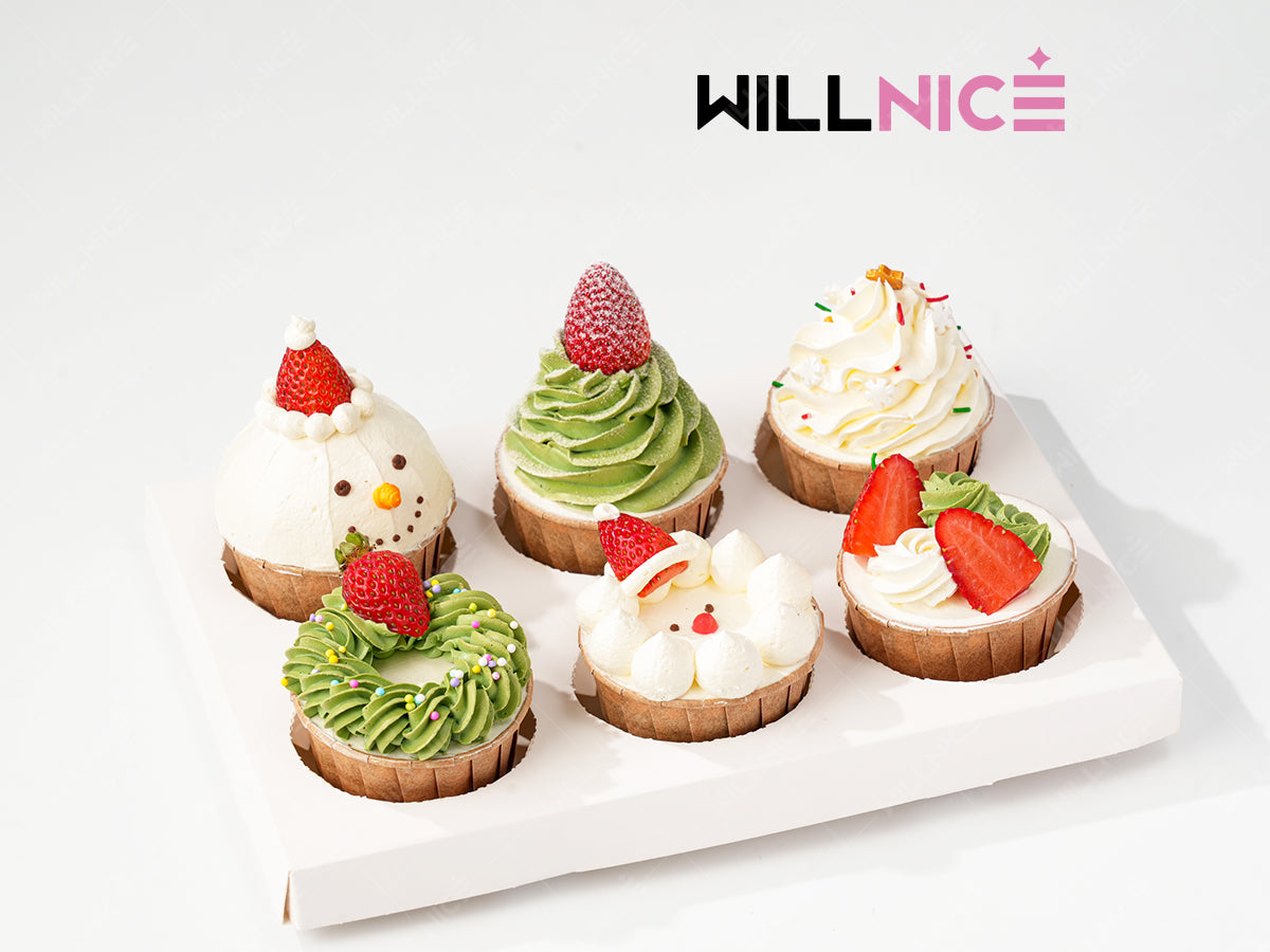 【甜蜜聖誕】星誕派對-六拼聖誕紙杯蛋糕