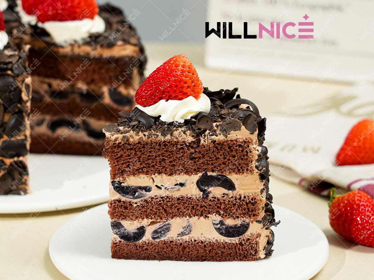 灰姑娘-士多啤梨黑森林朱古力蛋糕
