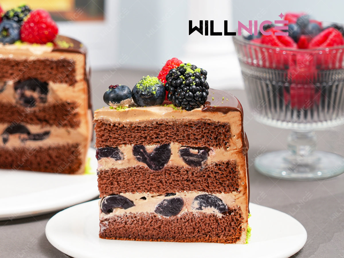 暗夜伯爵-莓果朱古力淋面蛋糕