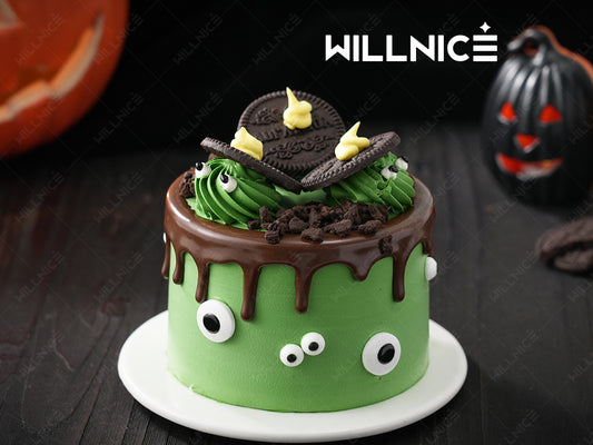 萌鬼出沒—萬聖節忌廉生日蛋糕丨4英寸