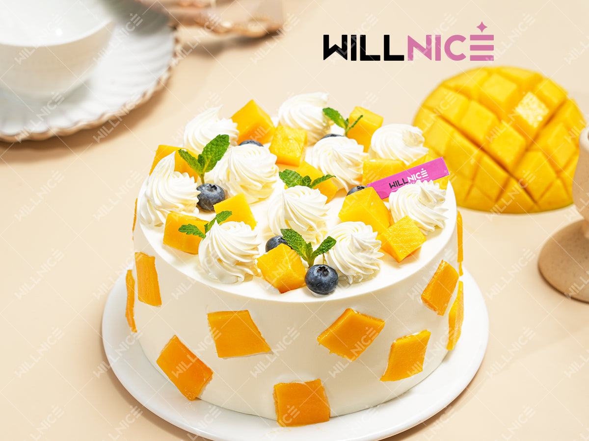 一米陽光 - 芒果忌廉水果生日蛋糕